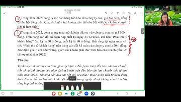 Chữa đề thi CPA 2022  Môn Kế toán