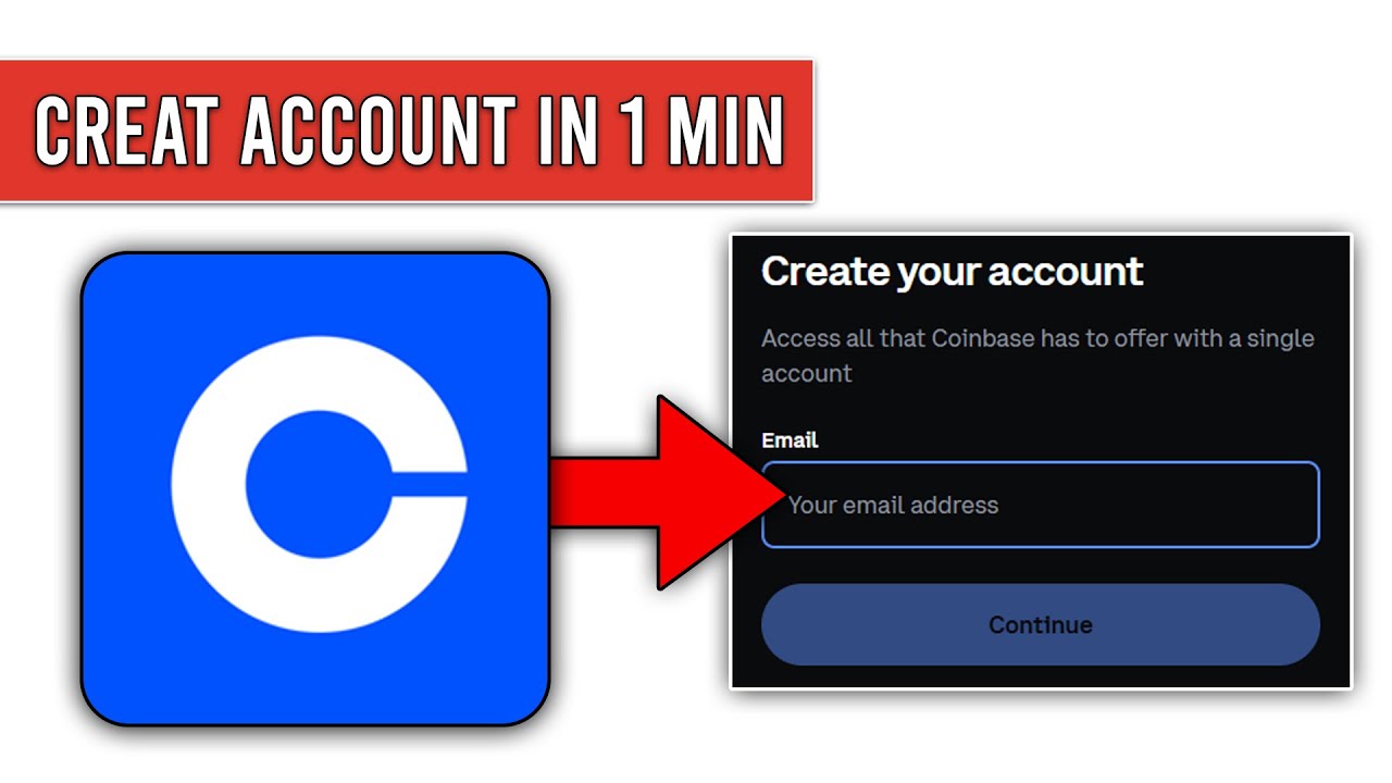How To Sign Up in Coinbase in 1 Minute - New Guide - YouTube