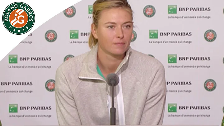 Press conference Maria Sharapova 2015 French Open / R64 - DayDayNews
