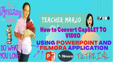How to Convert CapSLET to VIDEO using POWERPOINT and FILMORA (Part 1-powerpoint)