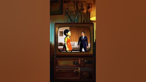 Cute squid game doll scene made by AI part 19 #shorts #squidgame #short