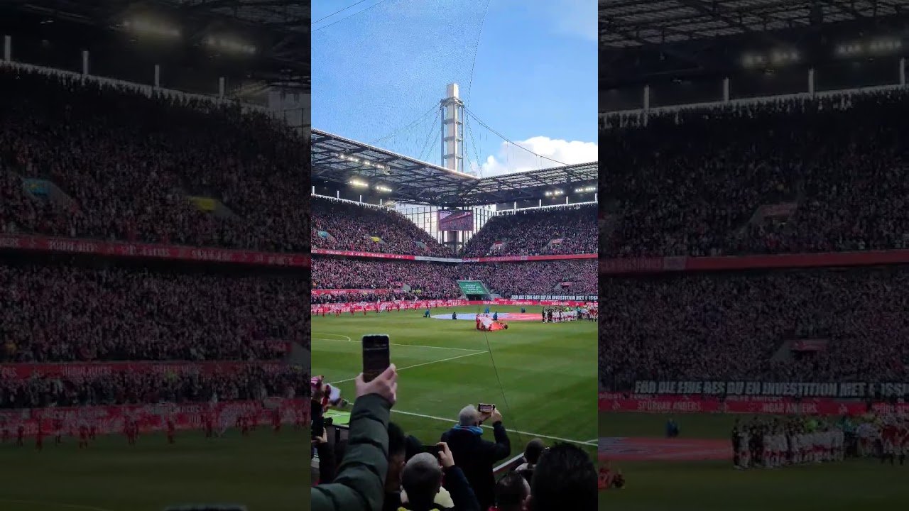 Before kickoff at the FC Köln Vs RB Leipzig!
