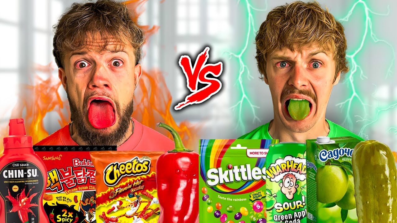 24 HODIN JÍME KYSELÉ VS PÁLIVÉ JÍDLO