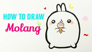 How To Draw Molang Easy & Cute Molang Drawing Tutorial For Beginner Kids
