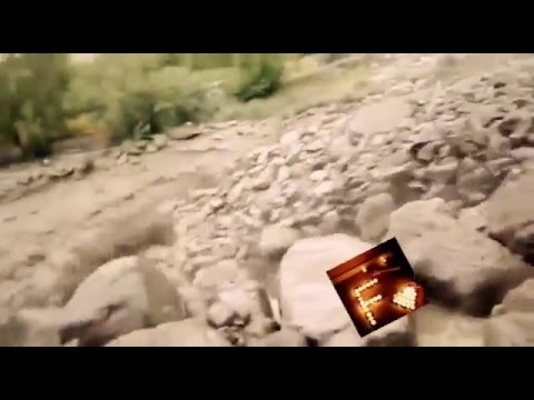 سيل من الصخور مرعب