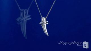 Sterling Silver Sleek Modern Cross Necklace