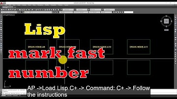 Lisp autocad | Lisp mark fast number
