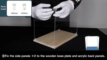HANYEE Clear Acrylic Display Case - Assemble Instruction