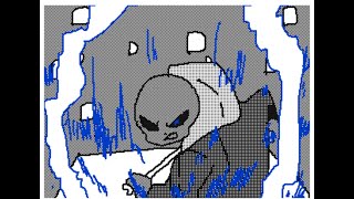 【undertale】sans fight flipnote animation 「The REAL battle:Reversal」