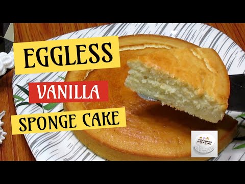 Eggless Vanilla Sponge Cake Recipe / Cake in 10 Minutes!"