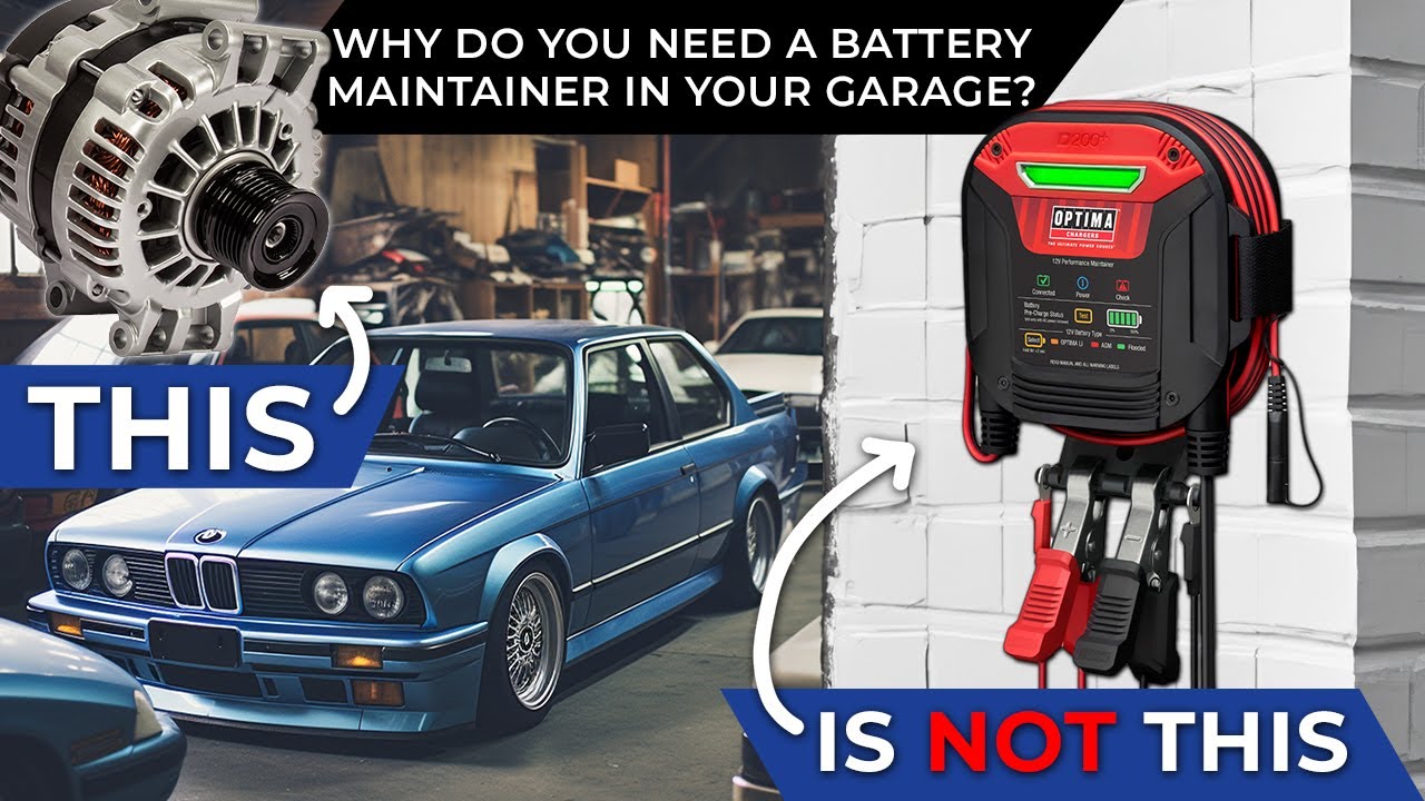OPTIMA D200+ Battery Maintainer & Charger - 12V For Lithium, AGM, Flooded Batteries With Weatherproof Design