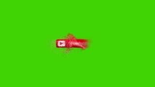 Youtube Subscribe Button Intro Reveal - Green Screen - HD - Royalty Free