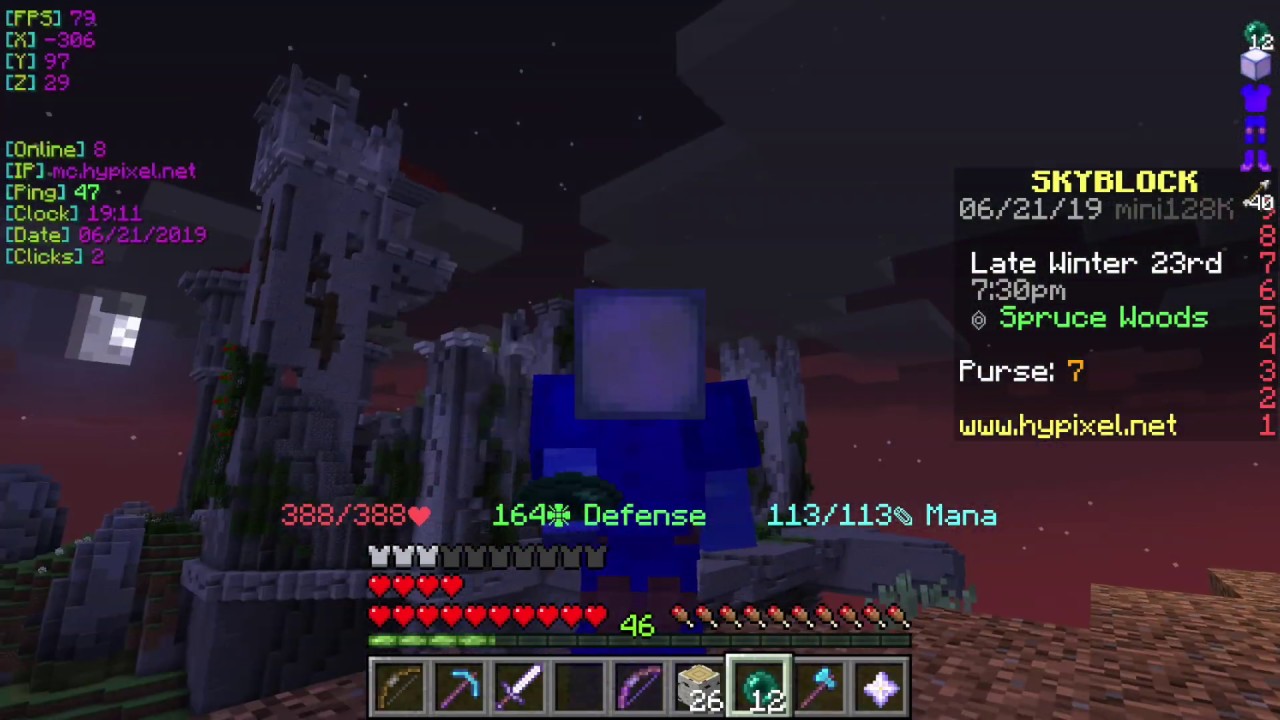 Minecraft Hypixel Skyblock glitch - YouTube