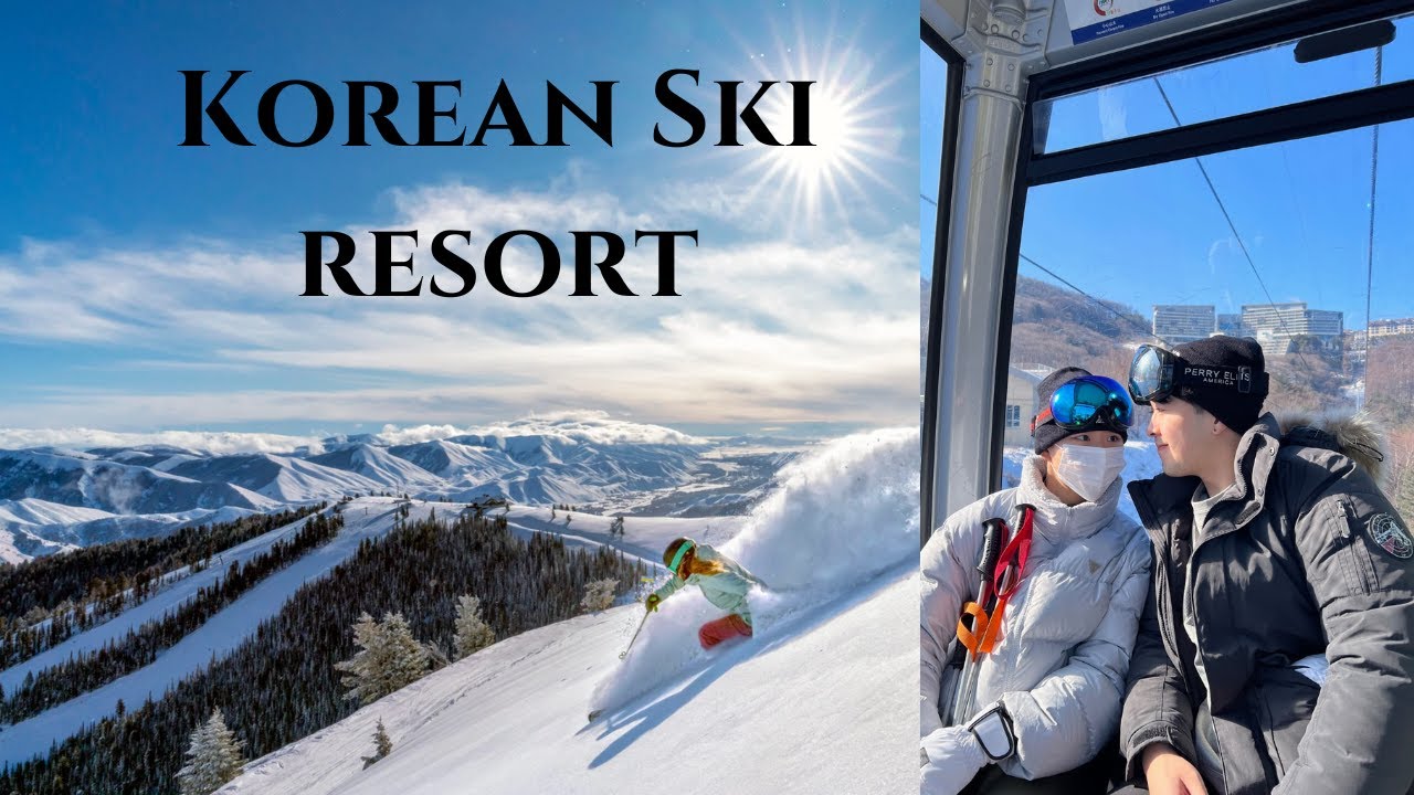 KOREAN SKI RESORT (High1 ski trip!) first time skiing! YouTube