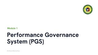 Module 1: Performance Governance System