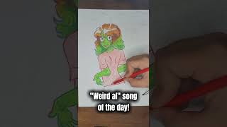 "Weird Al" song of the day55: Slime Creatures from Outer Space! #weirdalyankovic #drawing #art
