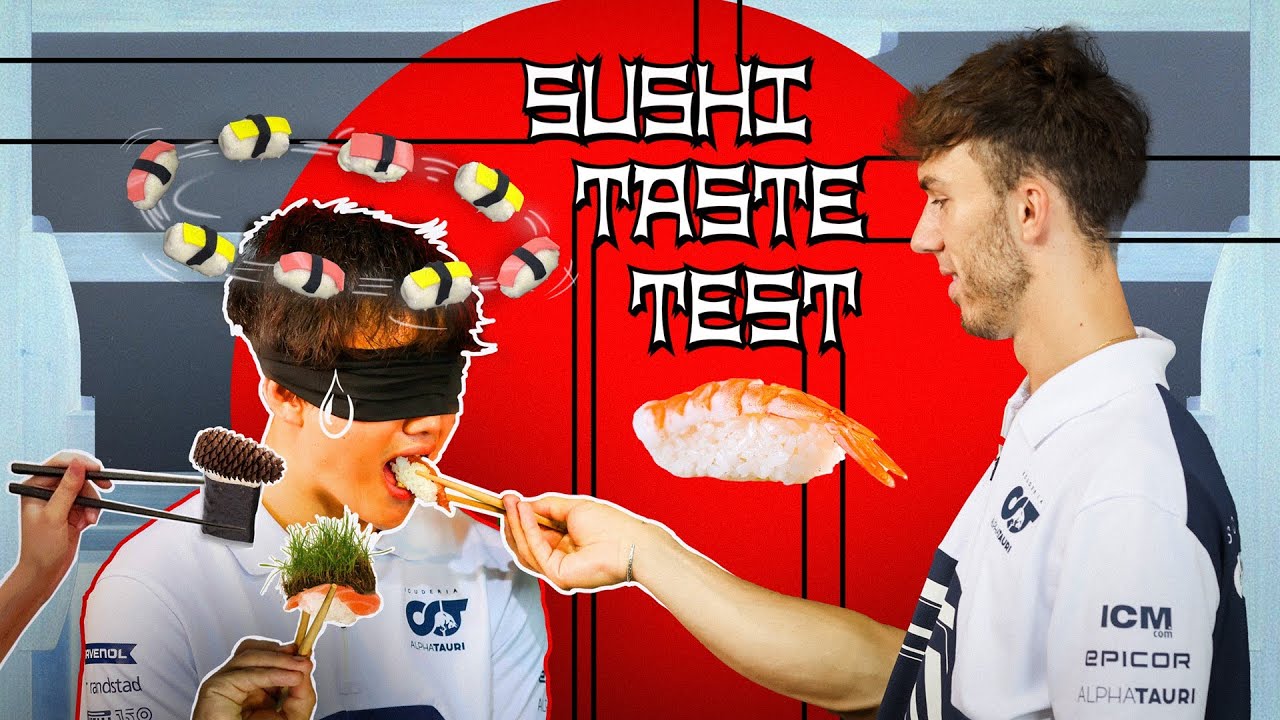Yuki Tsunoda's Sushi Taste Test!