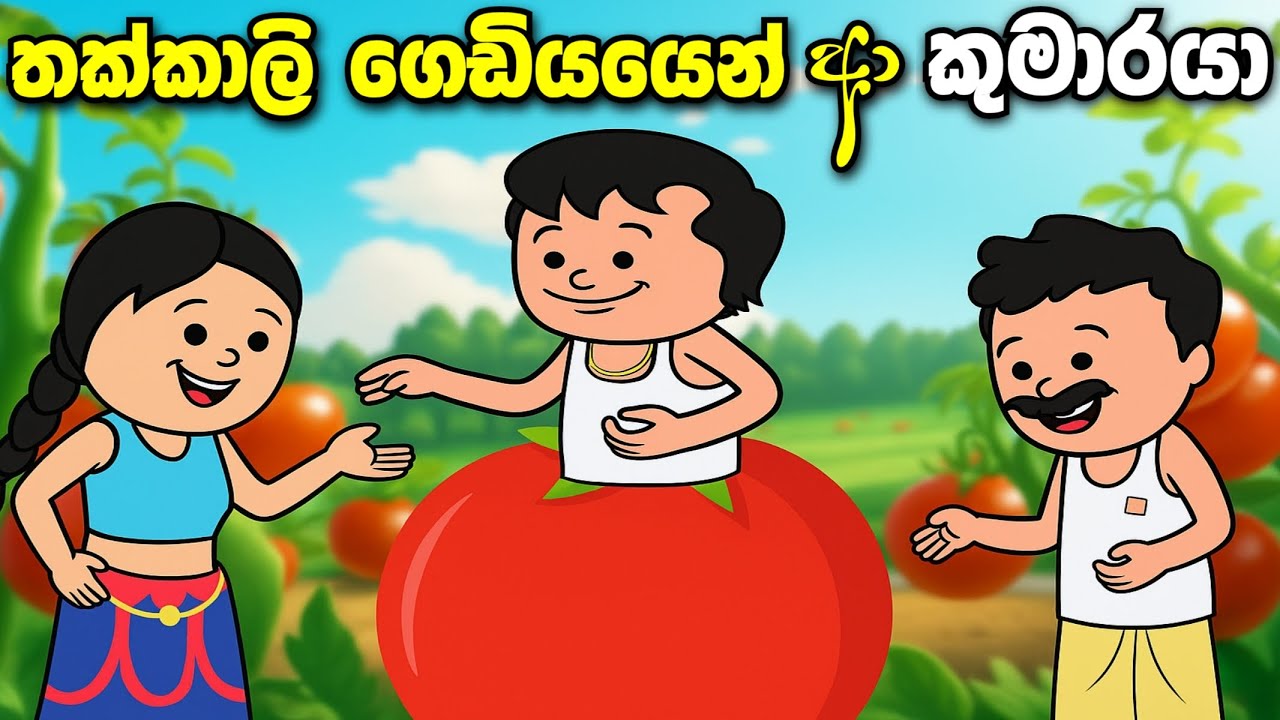 තක්කාලි ගෙඩියෙන් ආ කුමාරයා | Thakkali gediyen a kumaraya | lama kathandara  #madutoon
