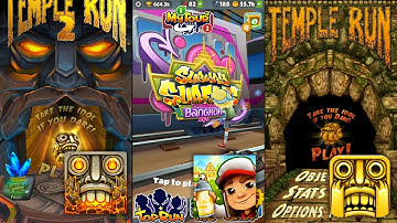 Temple Run 2 Volcano Island Vs Subway Surfers Bangkok Vs Temple Run - Endless Run Gameplay