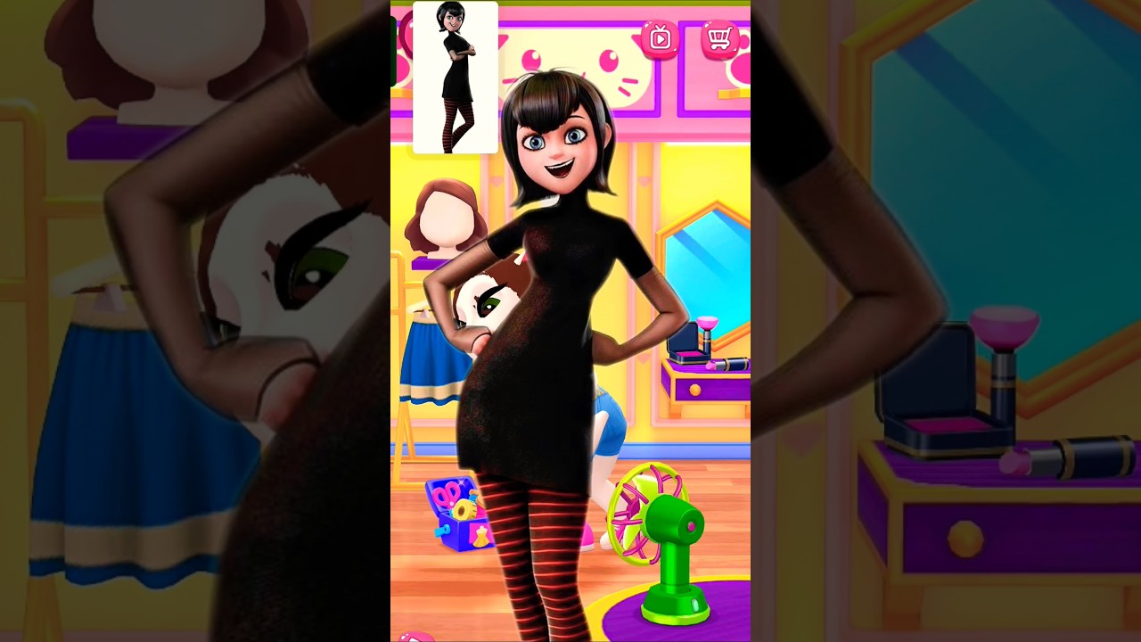 Mavis Dracula from Hotel Transylvania makeover by my Talking Angela 2 