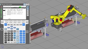 Robotic rubber edge placement simulation - Fanuc Robot - Roboguide
