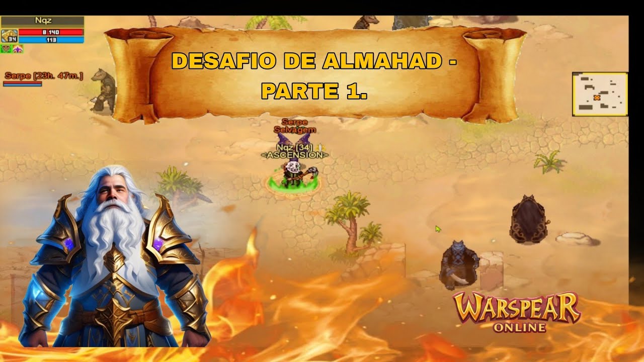 WASPEAR ONLINE - PALADINO SOLO: O Caos em Almahad! (Parte 1)