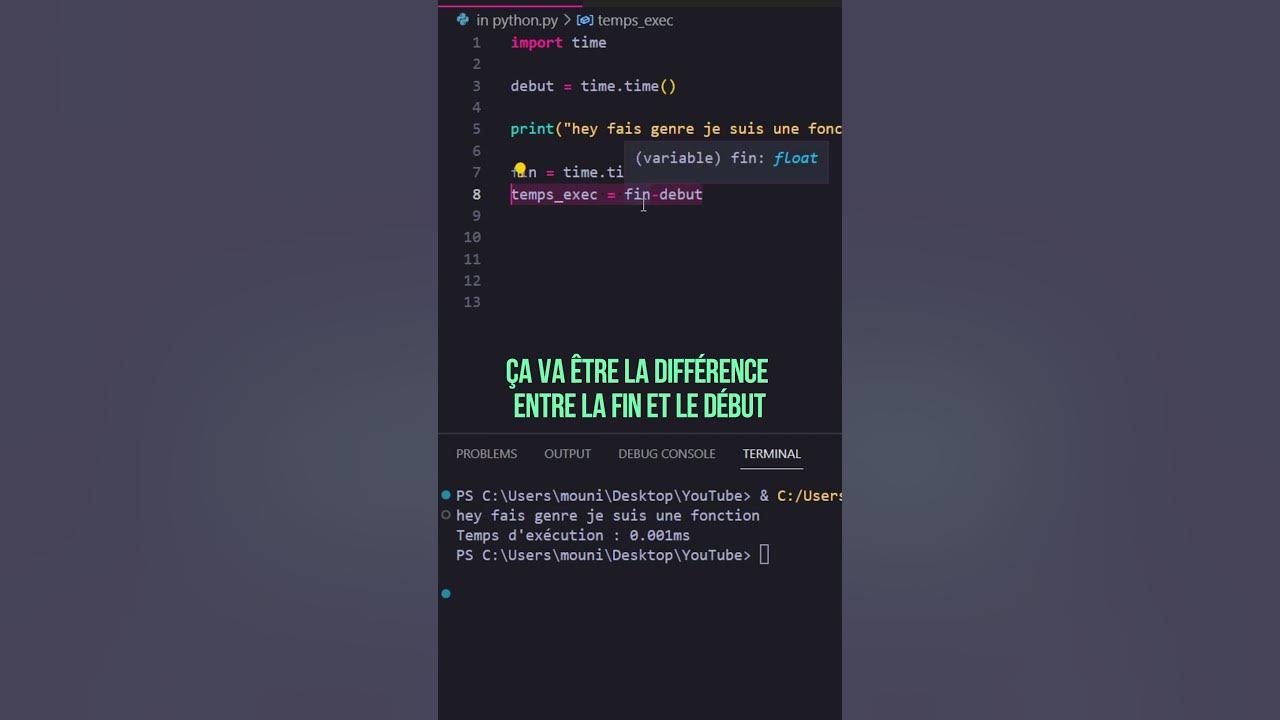 Coder En Python : Améliore tes PERFORMANCES en PROGRAMMATION #shorts # ...