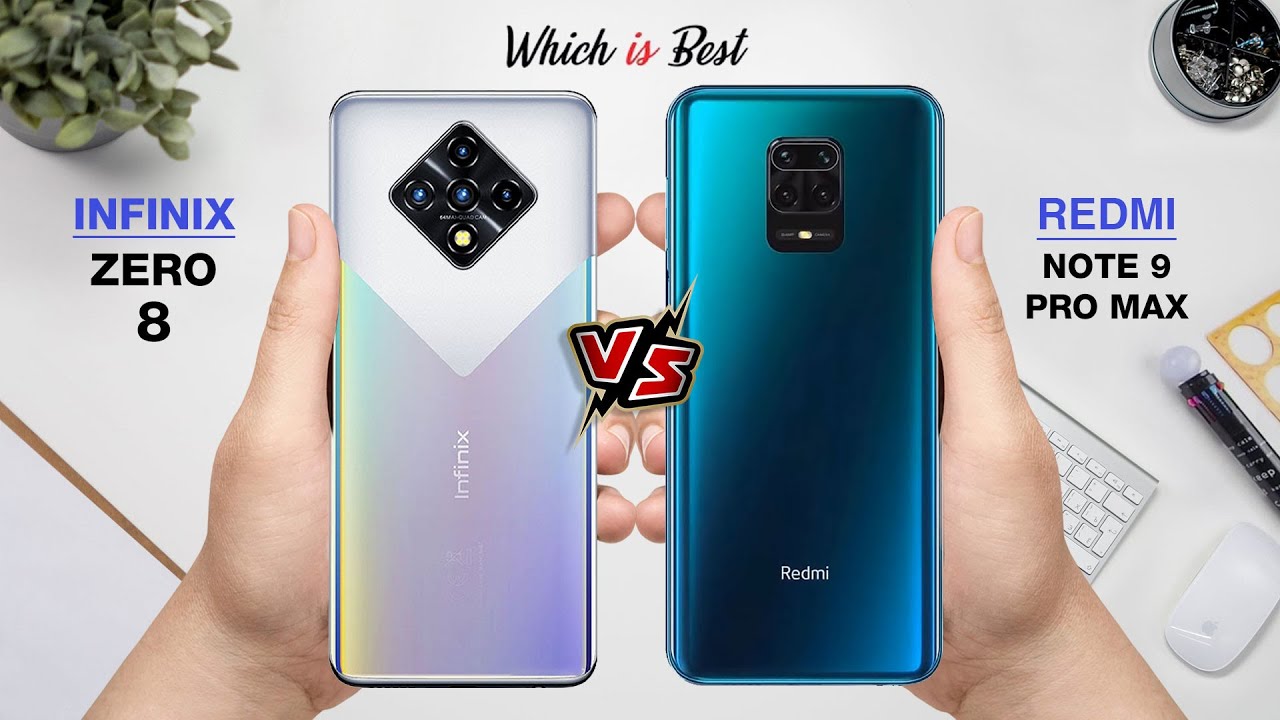 Infinix Zero 8 vs Redmi Note 9 Pro Max || Full Comparison ⚡⚡⚡ Camera, Display, Performance & More