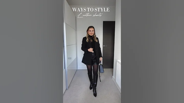 Ways to style leather shorts for fall #petitefashion #petitestyle #petiteoutfit #waystostyle