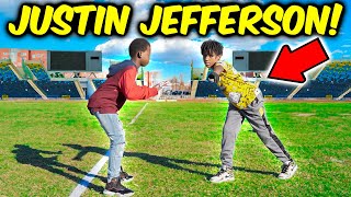 THIS KID IS THE NEXT JUSTIN JEFFERSON!!! (1 ON 1