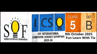 Celebrity SOF ICSO (Computer Science) | Class 5 2025 - 26 set B | Latest Question paper with Answers Net Worth