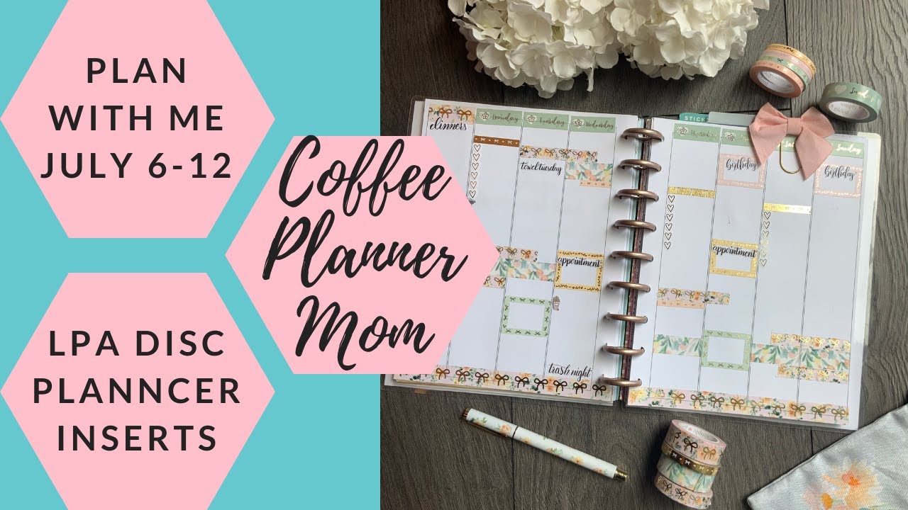 Plan With Me: July 6-12 in Lights Planner Action Disc Planner Inserts ...