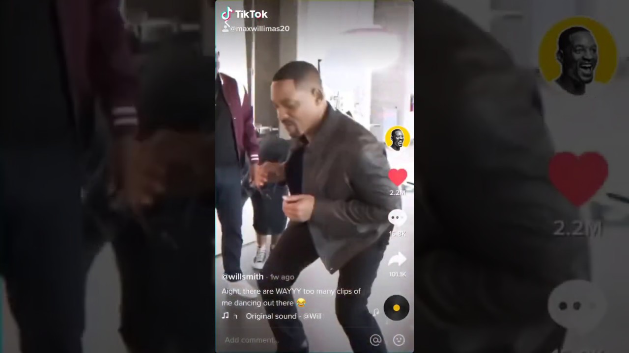 Will Smith dancing on tik tok - YouTube