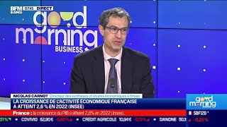 Nicolas Carnot (Insee) : La consommation des ménages a reculé de 1,3% en décembre (Insee)