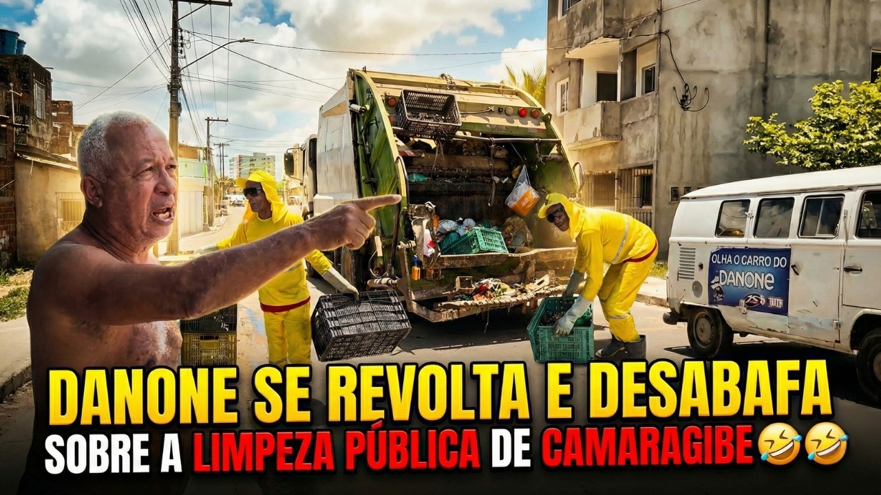 REI DO DANONE DESABAFA E MOSTRA COMO É FEITA A LIMPEZA DA SUA RUA | CARRO DO DANONE