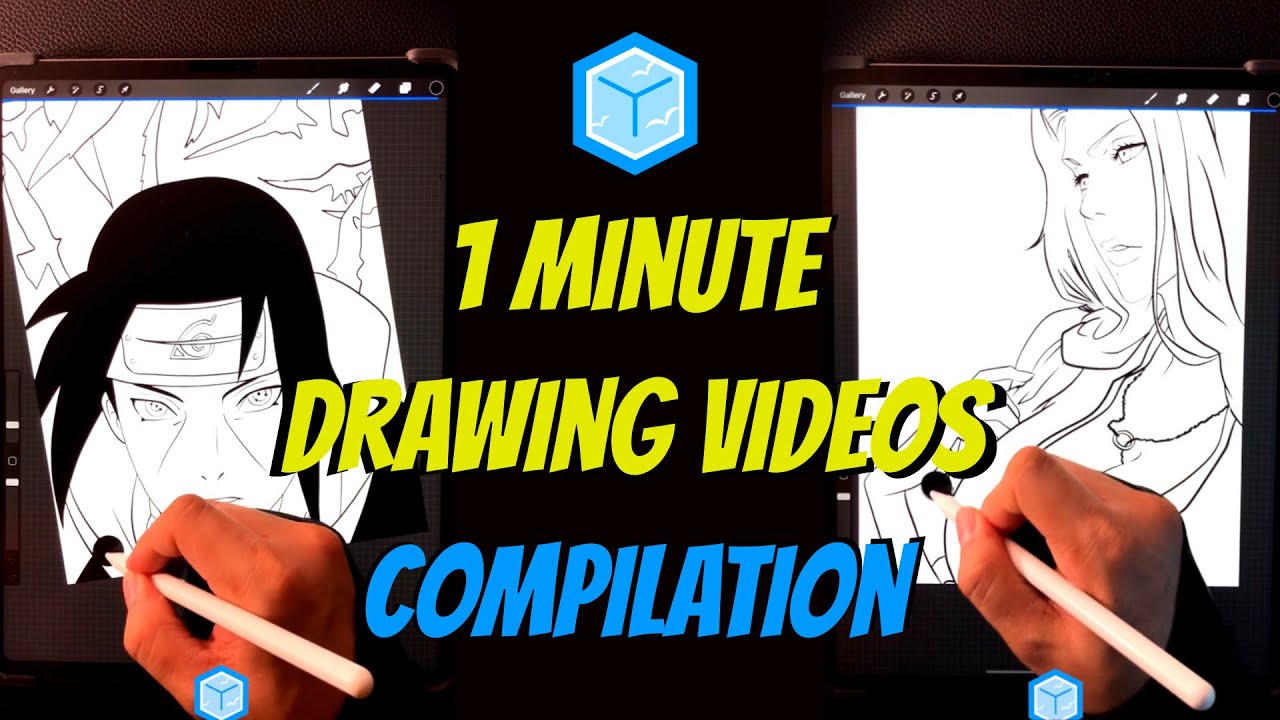 Aizenskye 1 Minute Drawing Videos Compilation | Procreate - YouTube