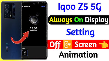always on display setting on iqoo z5 5g | iqoo z5 5g mobile me always on display set kaise kare