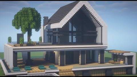 Minecraft: How to Build a Modern House Tutorial (PART 2/2)