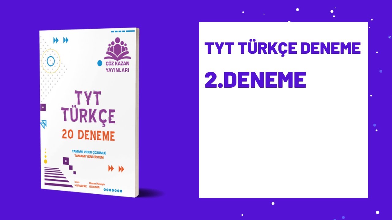 20 Li Tyt Turkce Denemeleri 2 Deneme Youtube