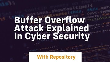 buffer overflow attack explained in cyber security