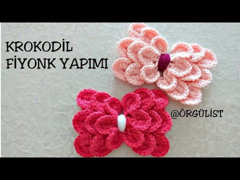 Krokodil Fiyonk Yapımı/ Patik Süsü Yapımı/Krokodil Yapımı