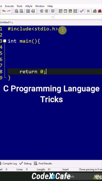 C Programming Tricks 🙈 #programming #tricks - YouTube