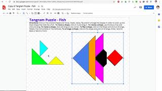 2nd Grade Tangrams-Google Drawing