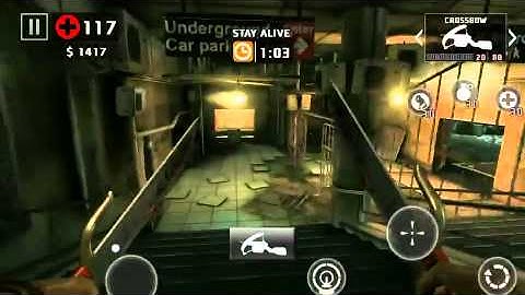 Dead trigger 2 crossbow & rocket launcher gameplay iOS level 54