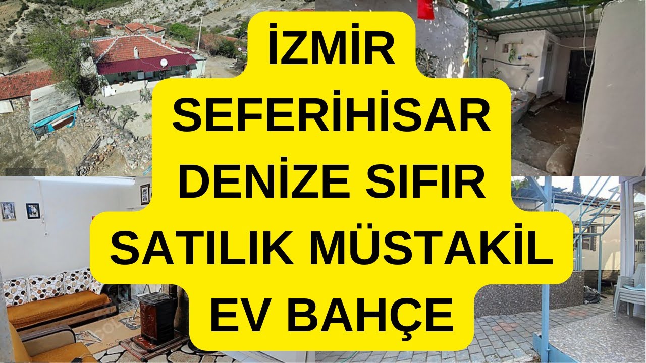 İZMİR SEFERİHİSAR DENİZE SIFIR SATILIK MÜSTAKİL EV BAHÇE