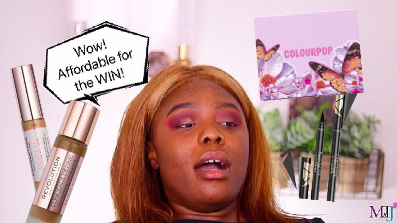 NEW* Full Face of AFFORDABLE Drugstore Makeup | Revolution, Colourpop, & More! | MsTopacJay