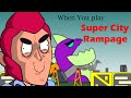 BRAWLSTARS ANIMATION WHEN YOU PLAY SUPER CITY RAMPAGE