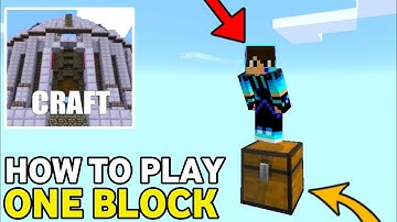 Minicraft - One block survival gameplay walkthrough part 1 | Mizna minicraft survival series