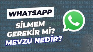 Whatsapp Sözleşmesi̇ Nedi̇r? Uygulamayi Si̇lmemi̇z Gereki̇r Mi̇?