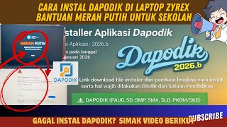 SOLUSI GAGAL DONWLOAD  DAPODIK DI LAPTOP ZYREX BANTUAN MERAH PUTIH UNTUK SEKOLAH